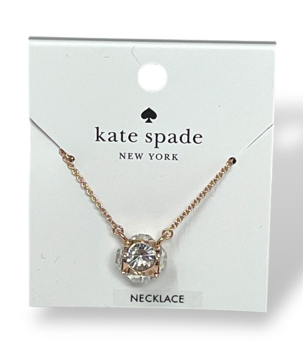 Kate Spade Lady Marmalade Mini Pendant Necklace | Rose Gold Plated | NWT